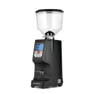 Molino Eureka Atom Specialty 65 en negro mate, vista frontal