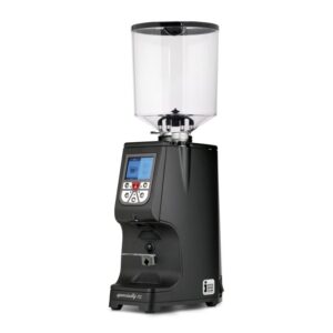 Molino Eureka Atom Specialty 75 en negro mate, vista frontal